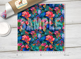 Tropical Holiday Flower Patterned HTV 199